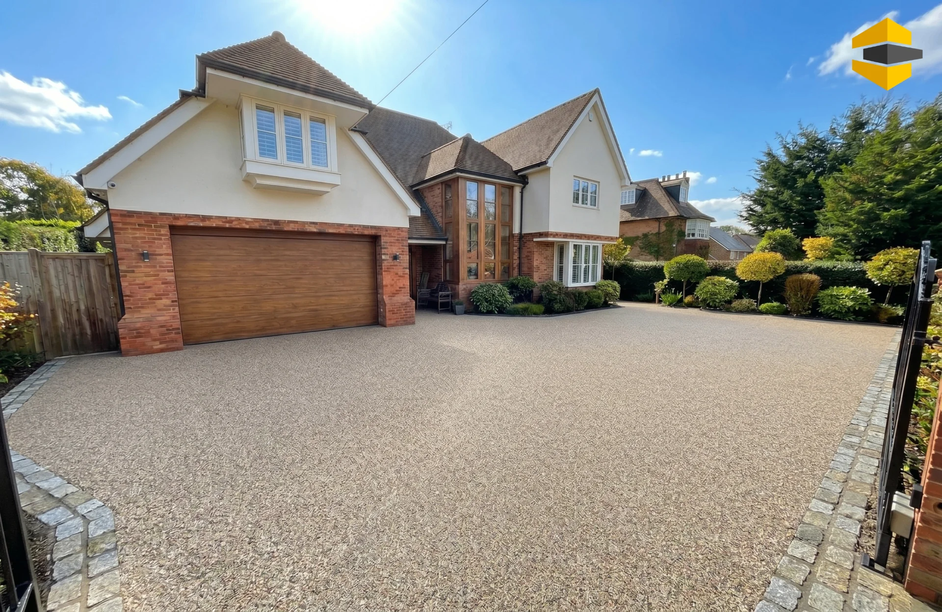 Patio after resin bound visualisation