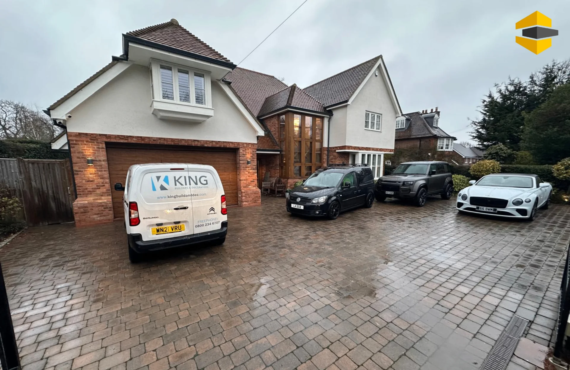 Patio before resin bound visualisation