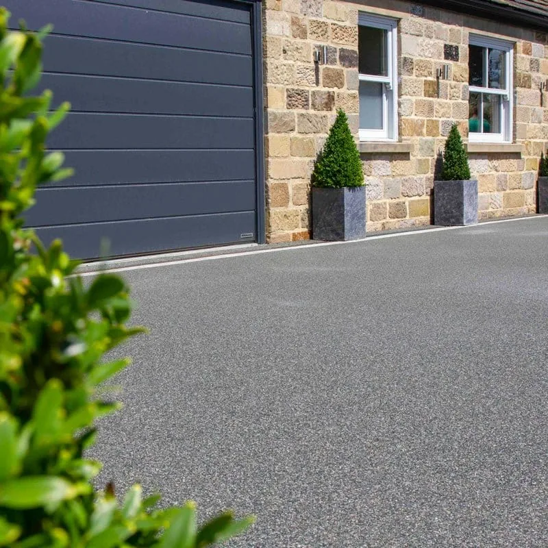 Resin bound driveway installed in Daltex Slate Grey finish