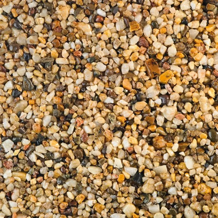 Daltex Springtime resin bound colour blend swatch — Warm
