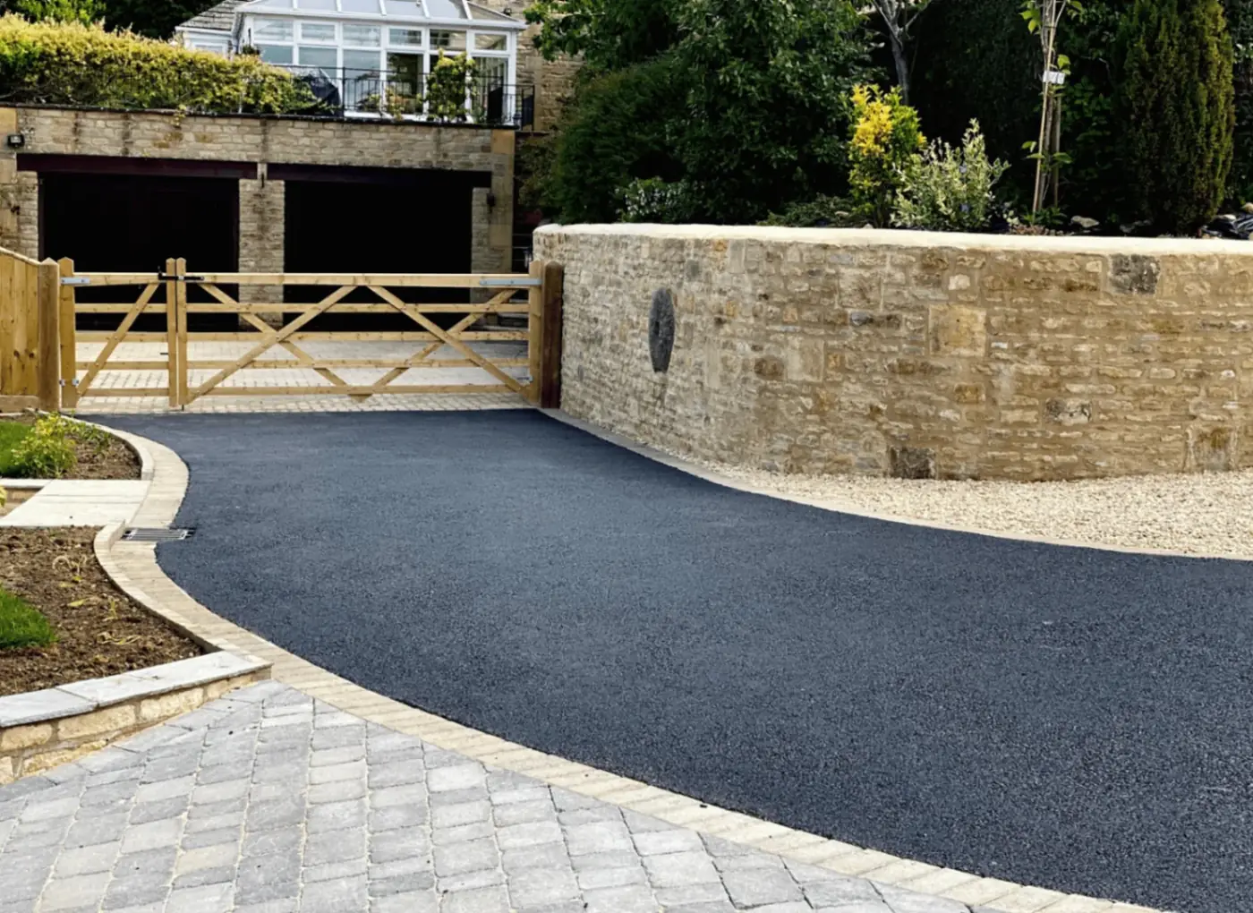 Tarmac surface installed by SureLay UK on a residential property